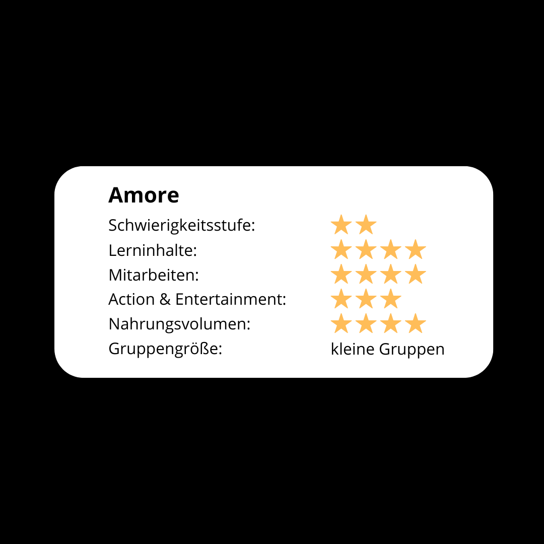 Amore Seminar evaluation