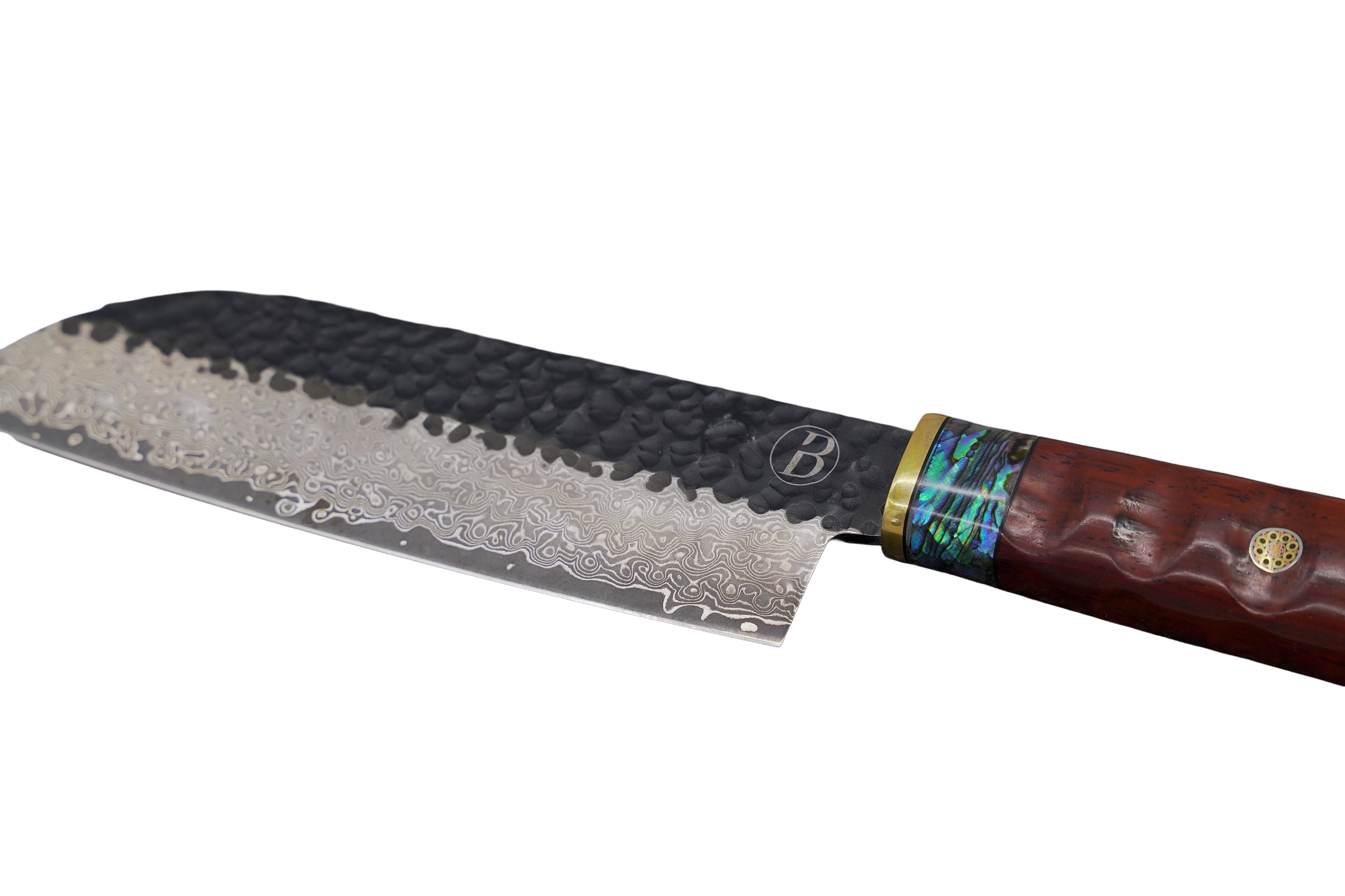 Babossa Heritage Santoku met woestijn ijzeren handvat