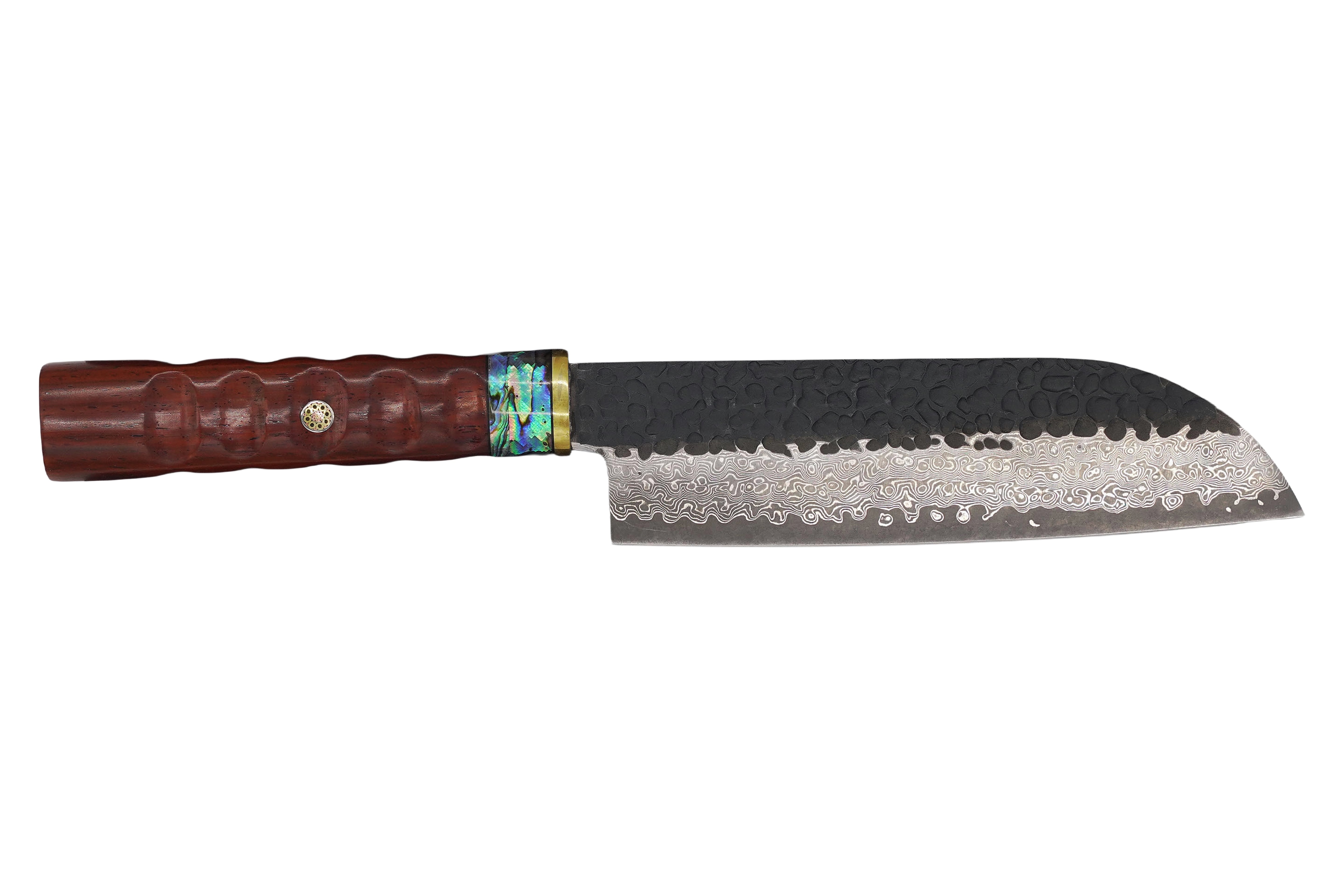 Babossa Heritage Santoku met woestijn ijzeren handvat
