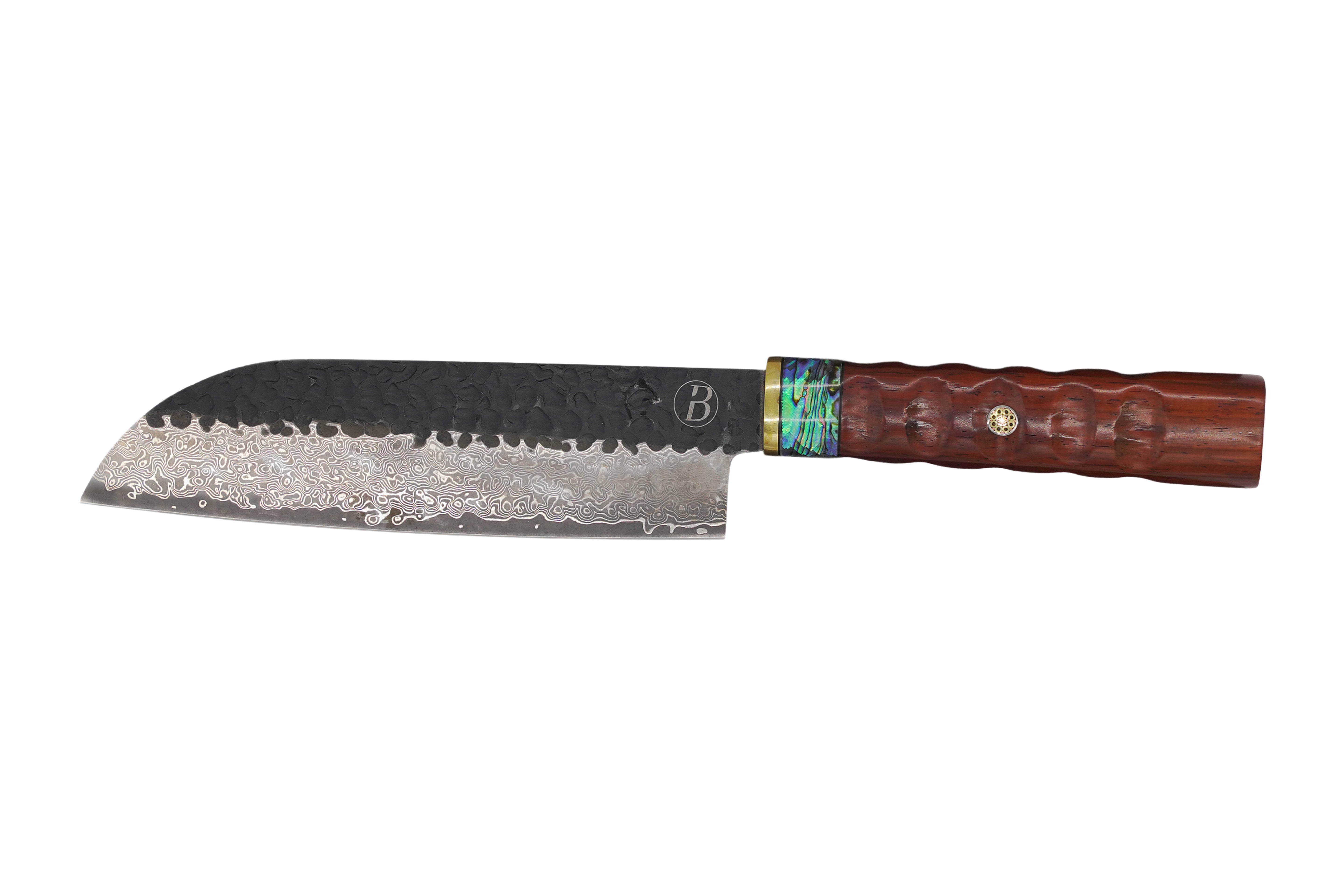 Babossa Heritage Santoku met woestijn ijzeren handvat