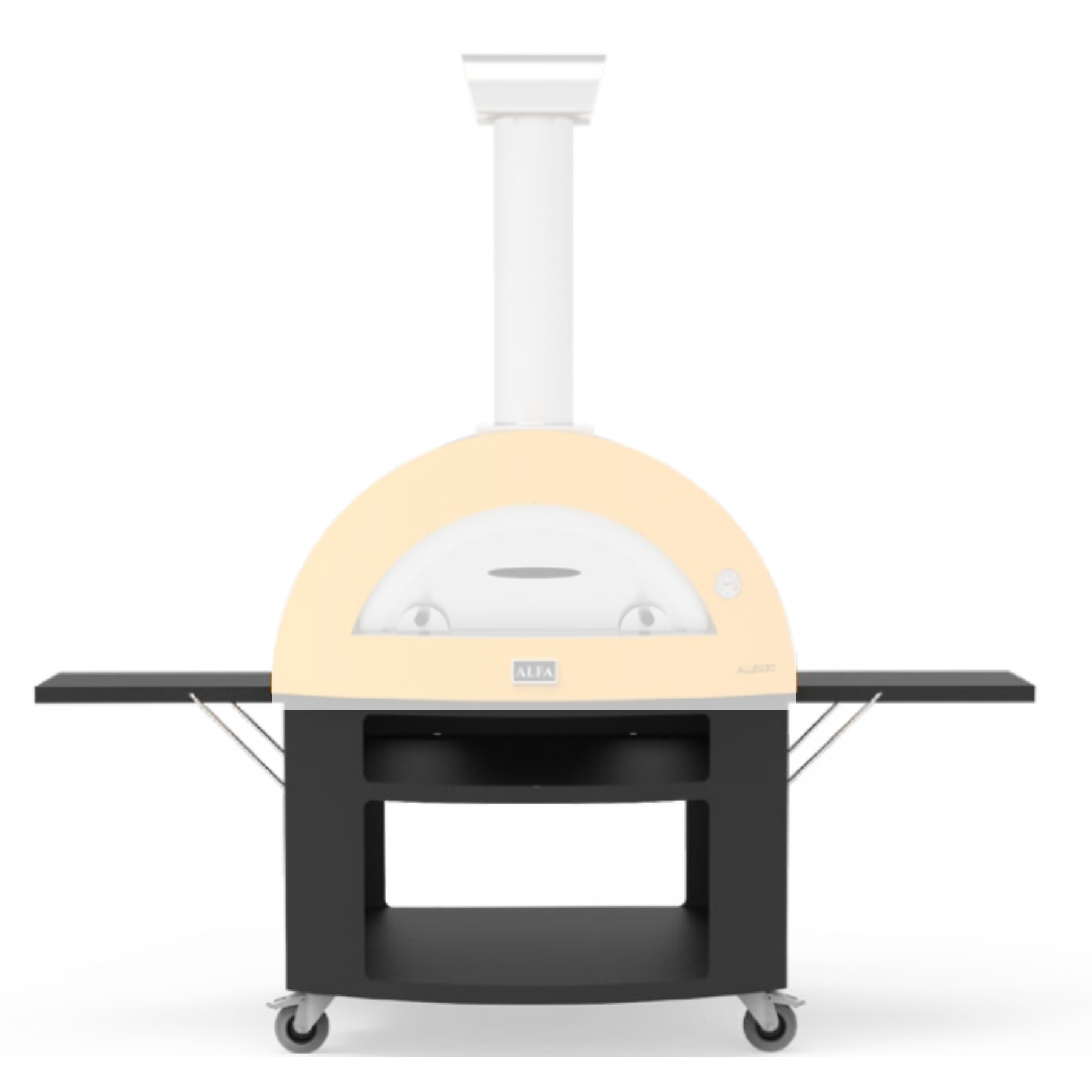 Alfa Forni  Moderno, Unterbau 5 Pizze, Schwarz