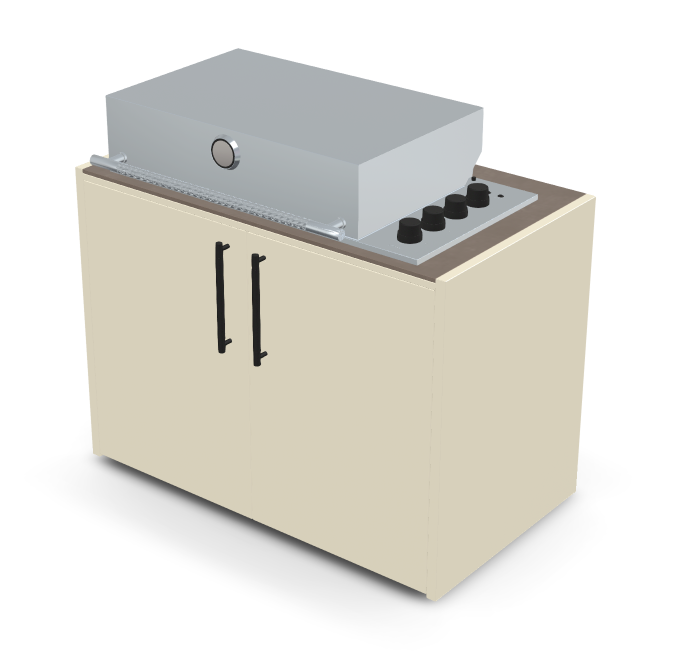 Brabura Box-Q 4-burner stainless steel