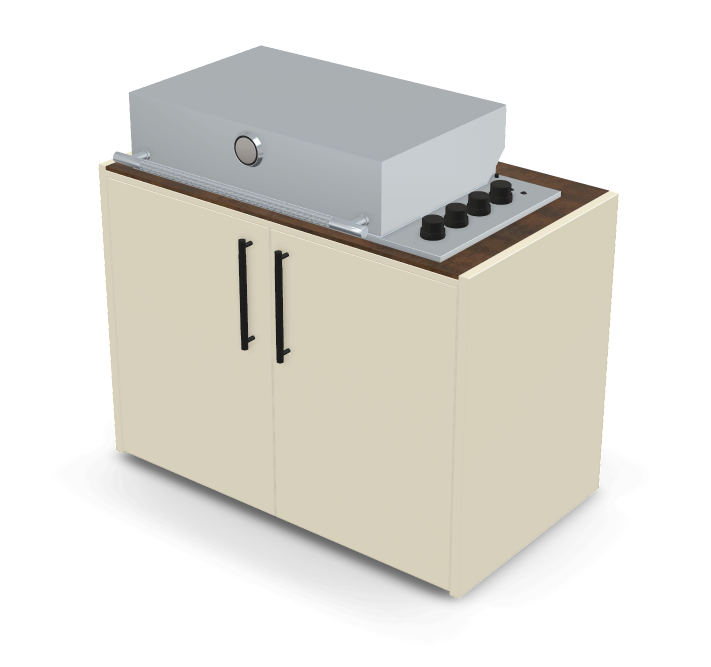 Brabura Box-Q 4-burner stainless steel