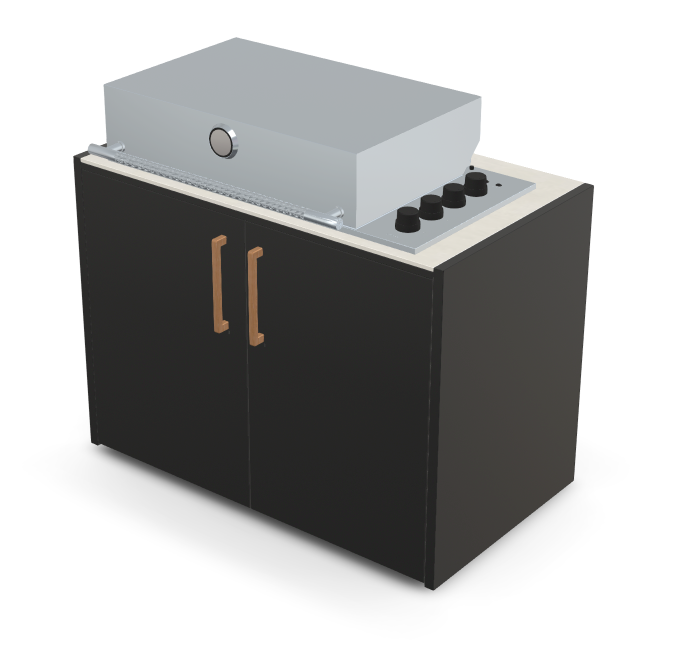 Brabura Box-Q 4-burner stainless steel