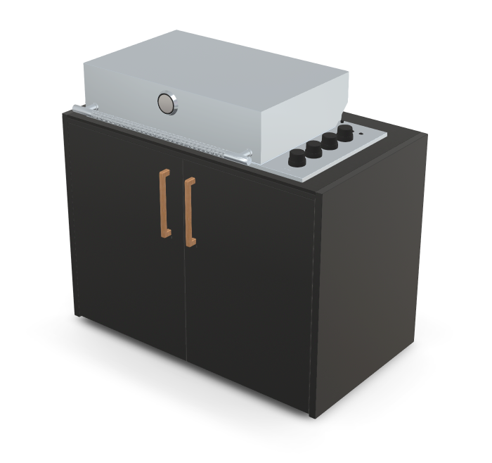 Brabura Box-Q 4-burner stainless steel