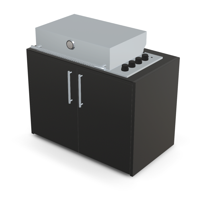 Brabura Box-Q 4-burner stainless steel