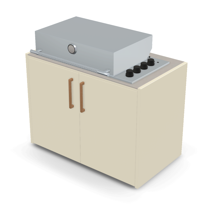 Brabura Box-Q 4-burner stainless steel