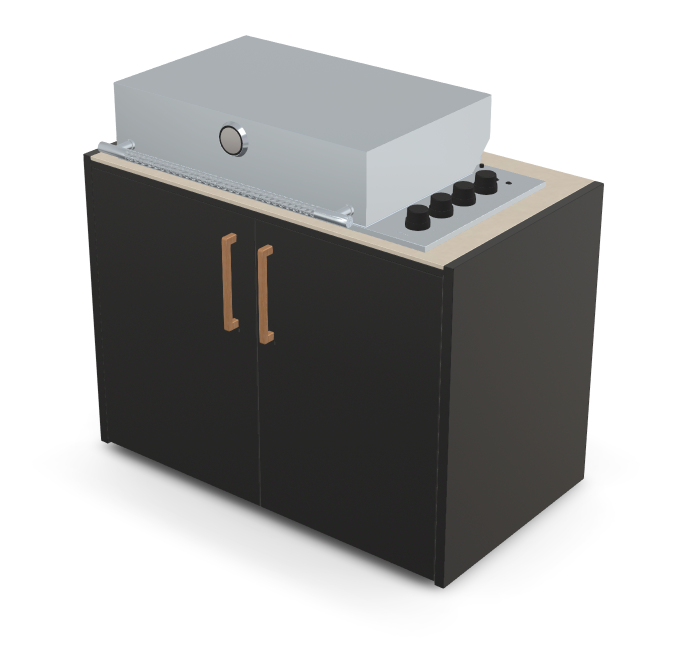 Brabura Box-Q 4-burner stainless steel