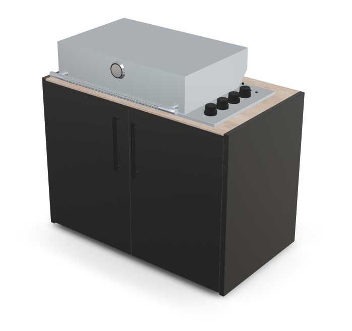 Brabura Box-Q 4-burner stainless steel