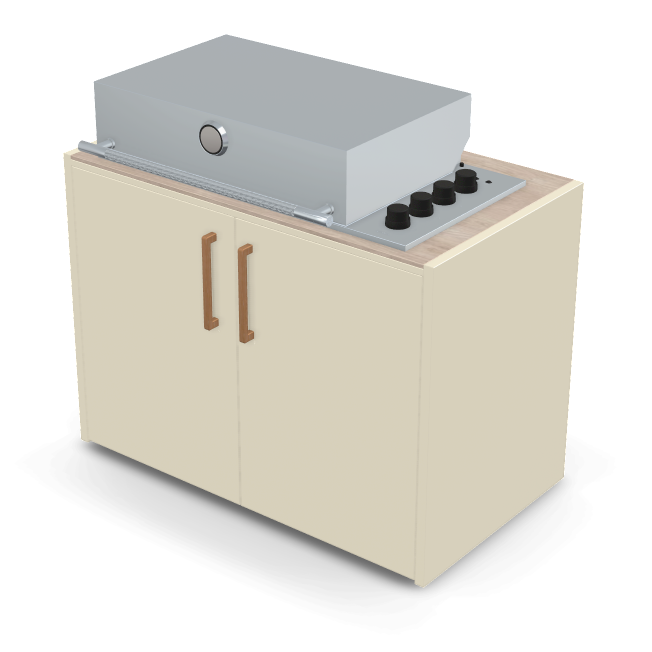 Brabura Box-Q 4-burner stainless steel