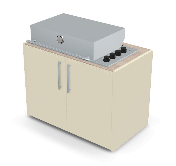 Brabura Box-Q 4-burner stainless steel