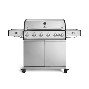 Burnhard Fat FRED Deluxe Gasgrill 6-Brenner Edelstahl mit Gusseisenrost Series 4
