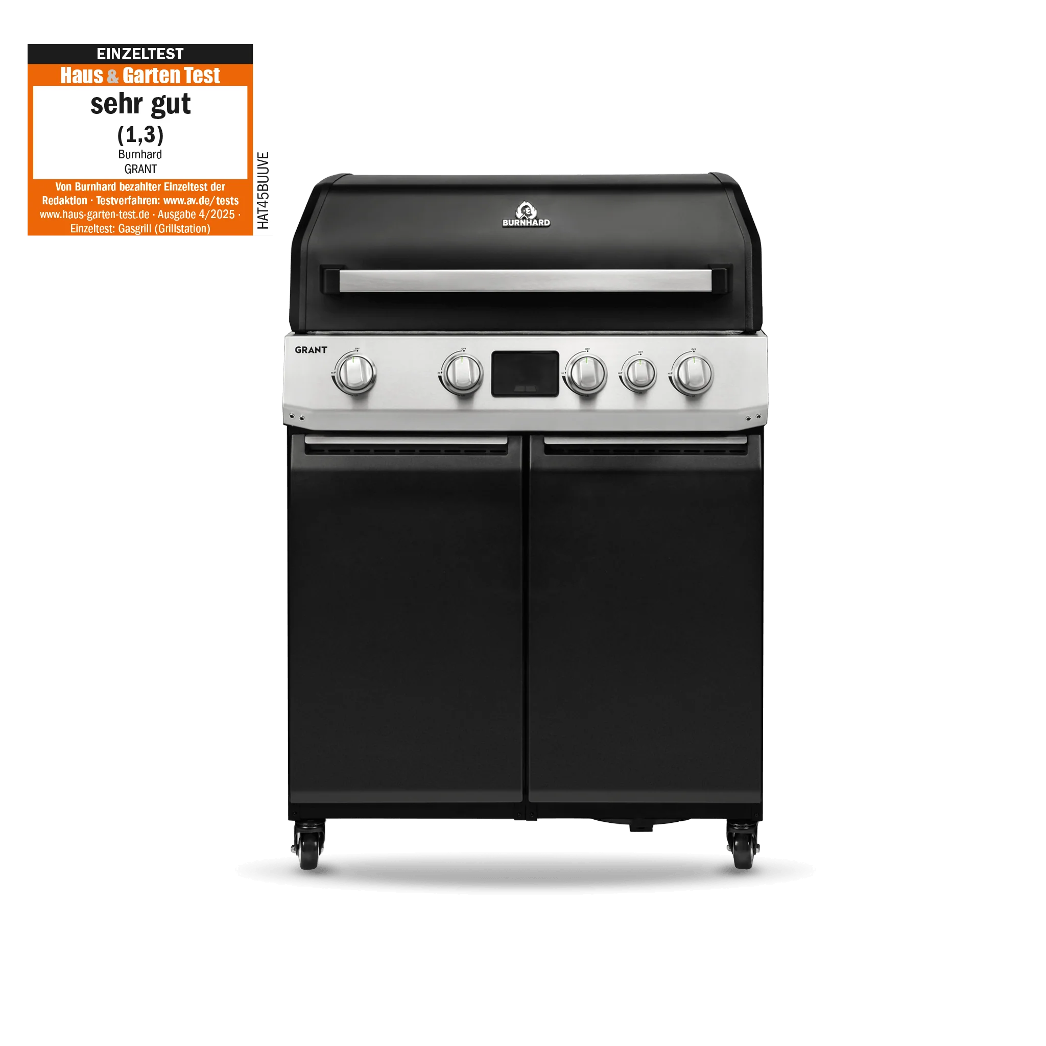 Burnhard GRANT Base - Modularer Gasgrill 4-Brenner mit Türen und Gusseisenrost