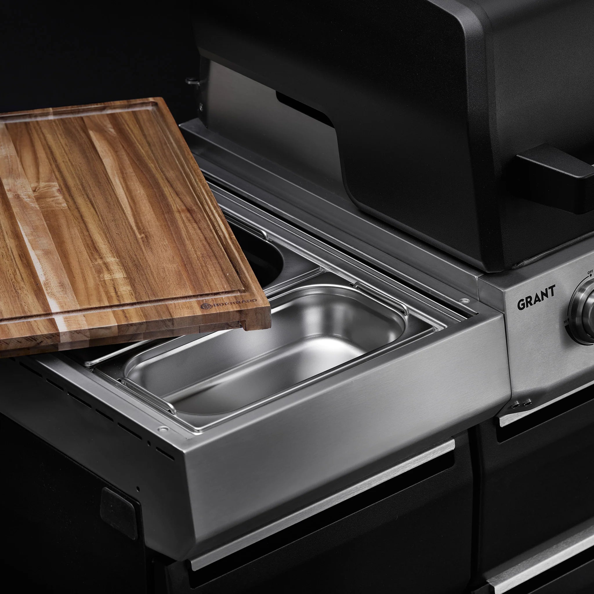 Burnhard GRANT Station - Modularer Gasgrill 4-Brenner mit Türen und Edelstahlrost