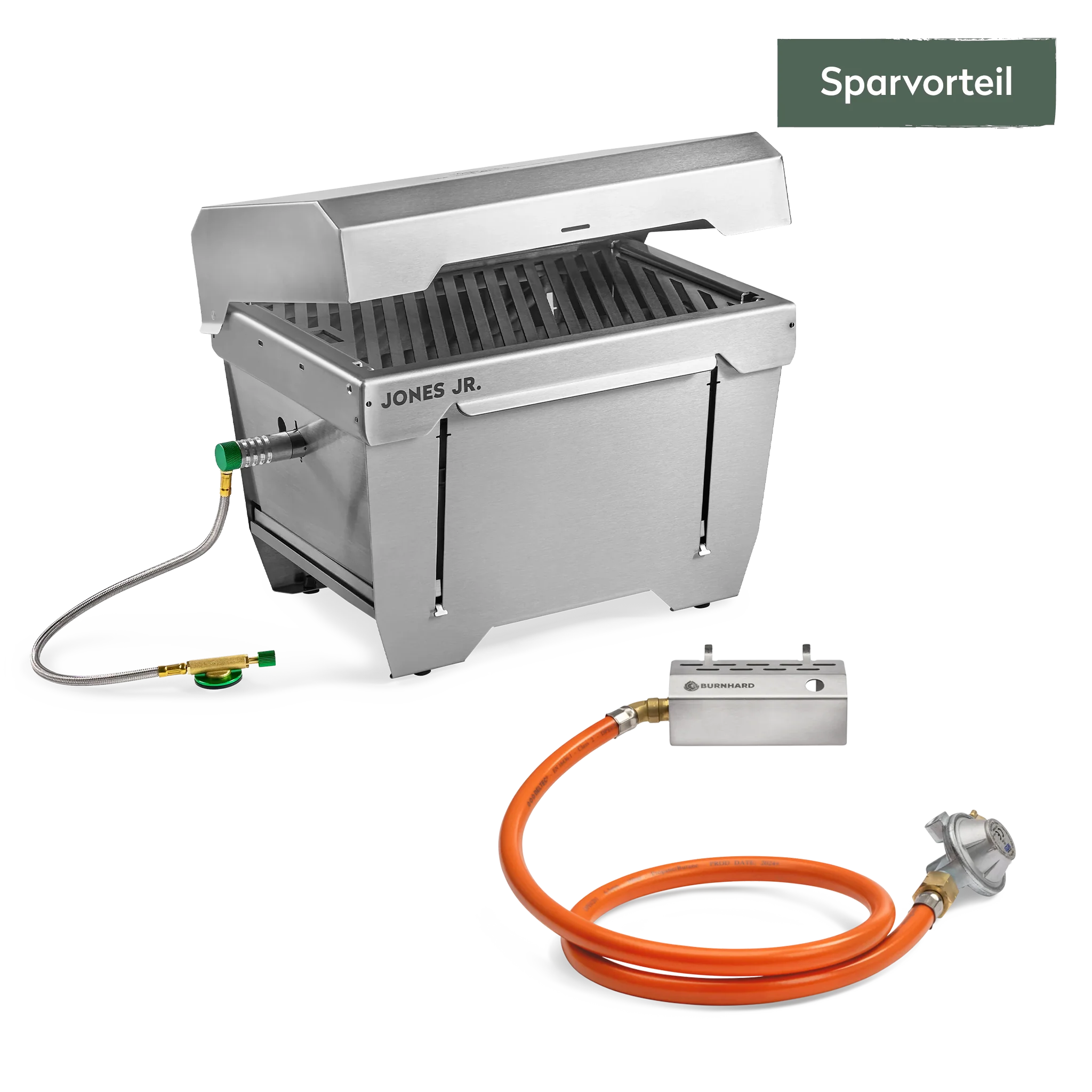 Burnhard JONES Jr. mit Gasflaschenadapter 2er Set