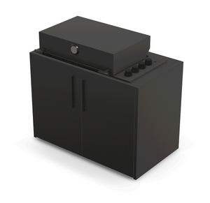 Brabura Box-Q 4 fuegos negro | Último modelo en acero inoxidable
