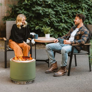 Estufa Solo BONFIRE + STAND 2.0 (Verde / Oliva oscuro)