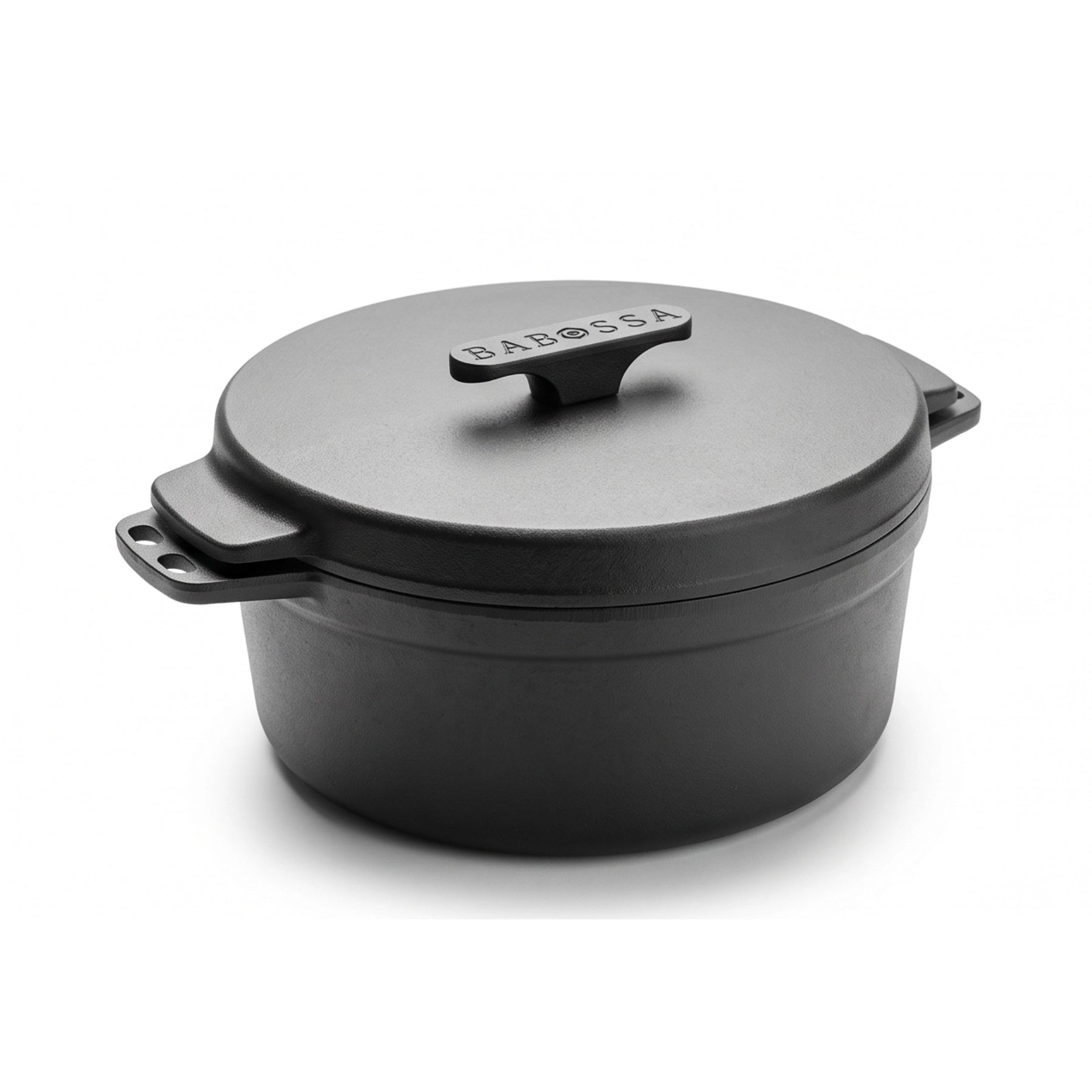 Babossa 9 piezas Innovadora Olla de Hierro Fundido | SET Levantador de Tapa y Cruz | Horno Holandés | Hecho en Alemania