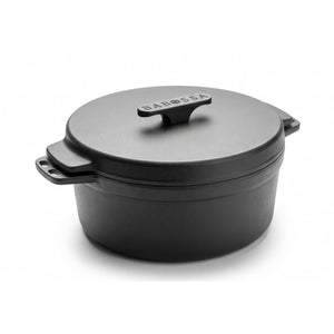 Babossa 9 piezas Innovadora Olla de Hierro Fundido | SET Levantador de Tapa y Cruz | Horno Holandés | Hecho en Alemania