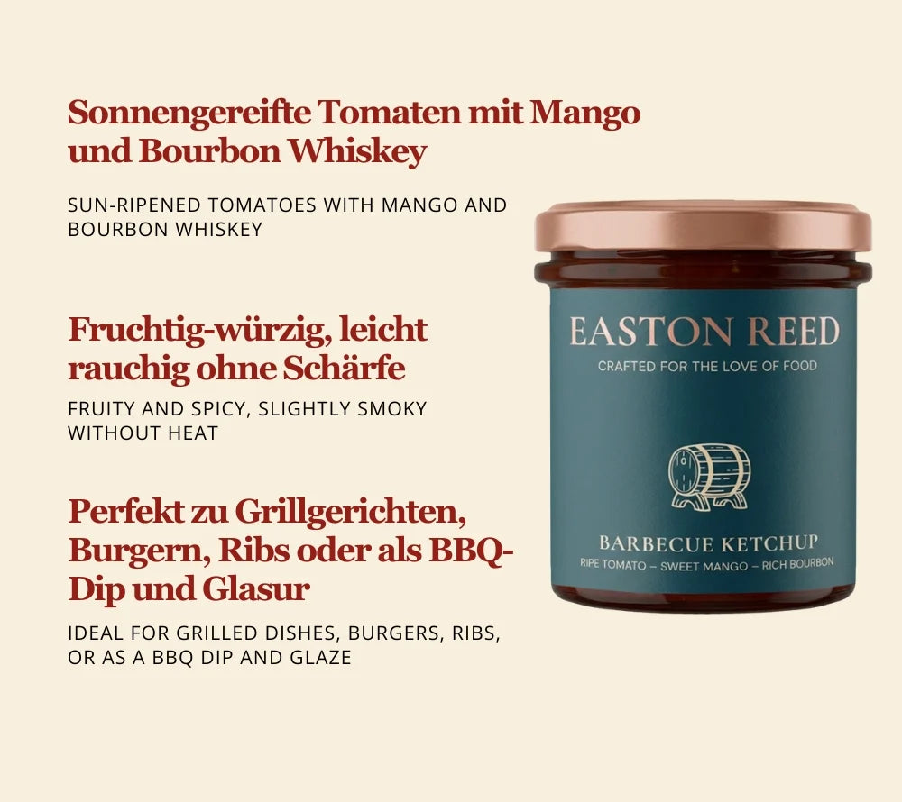 Stonewall Barbecue Ketchup von Easton Reed (280 ml-Glas)