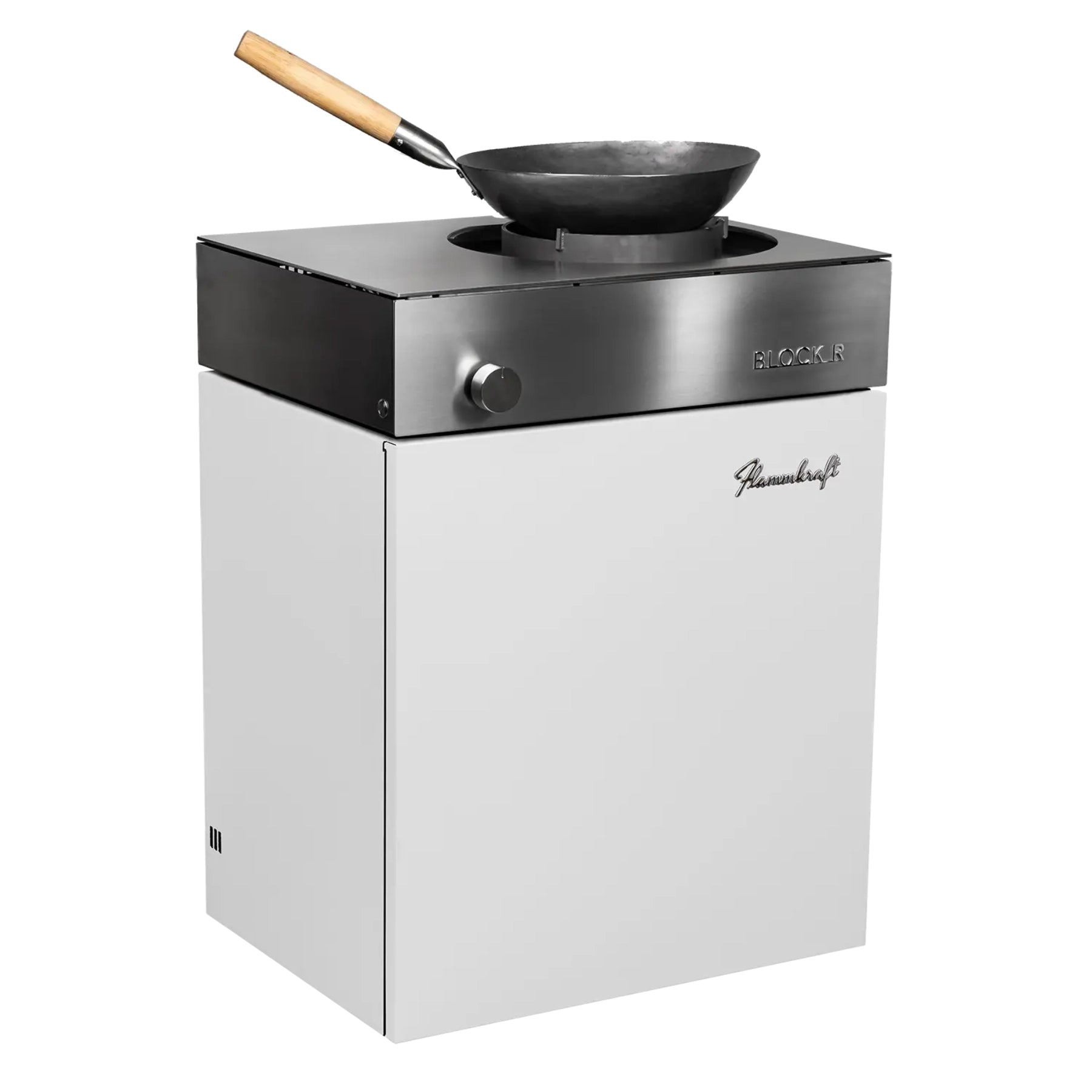 Moduł wok Flammkraft Block R, kość słoniowa, biały