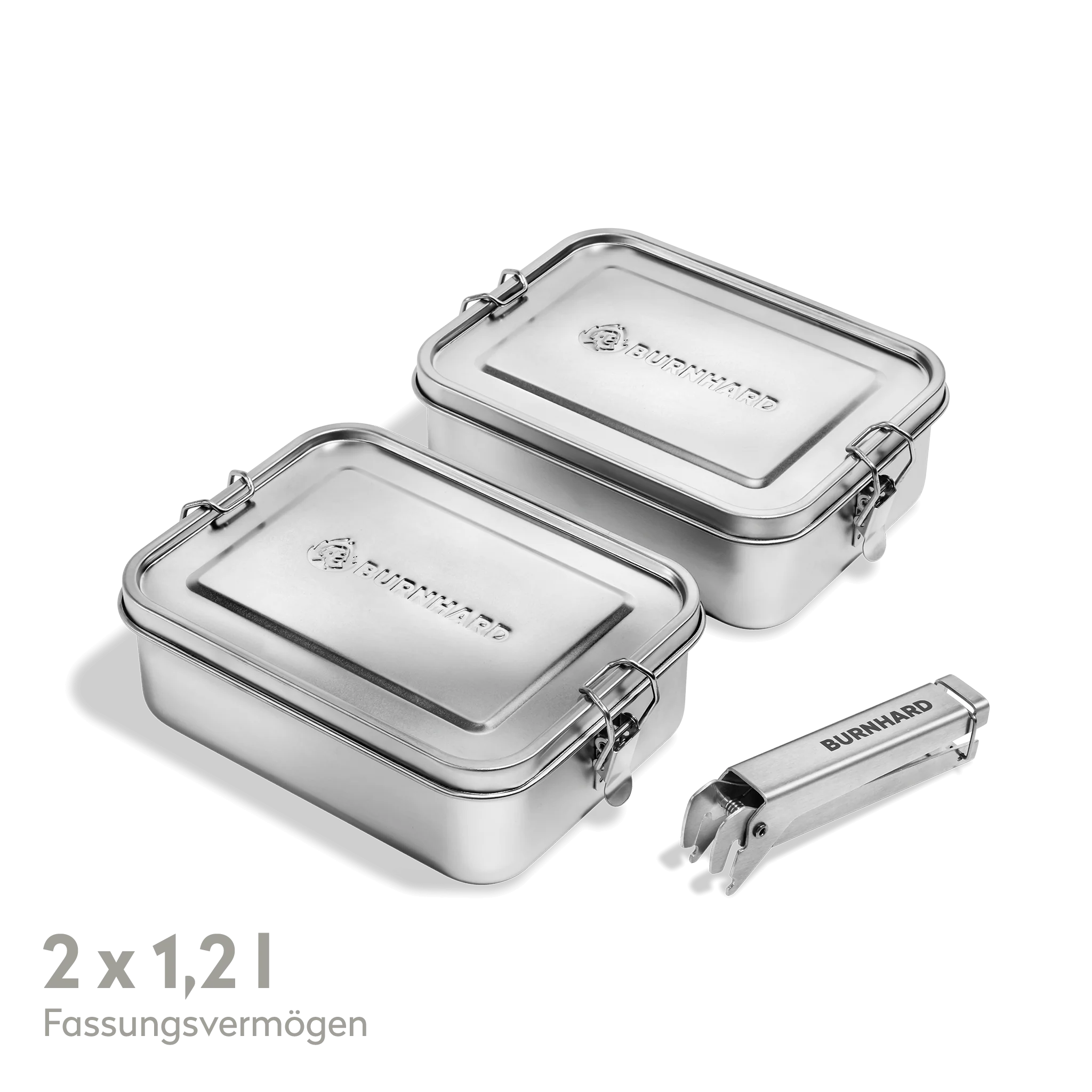 Burnhard JONES Kochgeschirr 2er Set 1,2 l