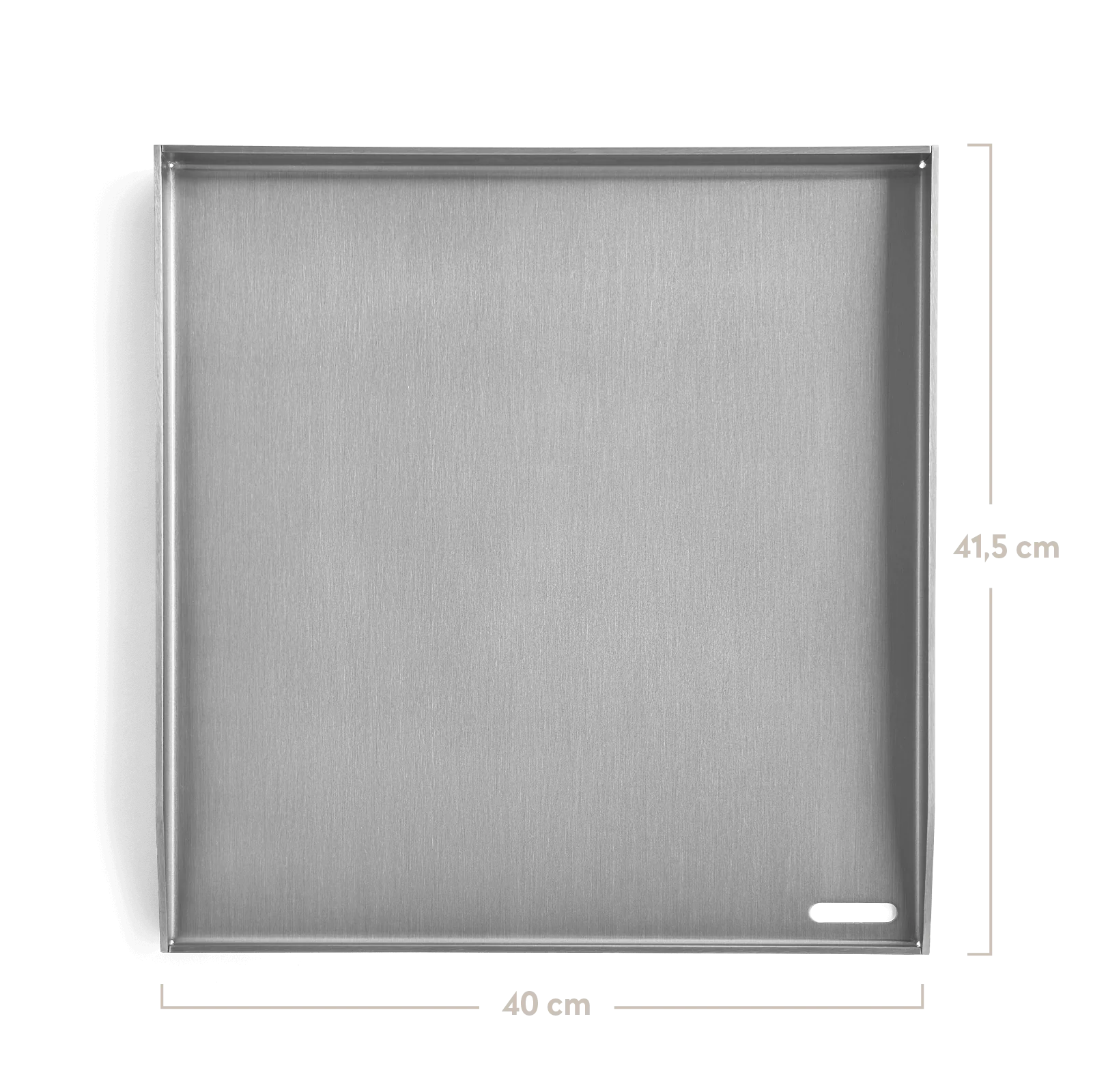 Burnhard Plancha Set mit 2tlg. Grillspachtel und Grillschaber Fred 41,5 x 40,0 cm