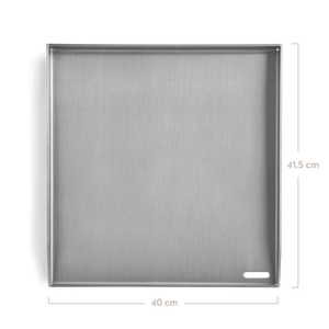 Burnhard Plancha Set mit 2tlg. Grillspachtel und Grillschaber Fred 41,5 x 40,0 cm