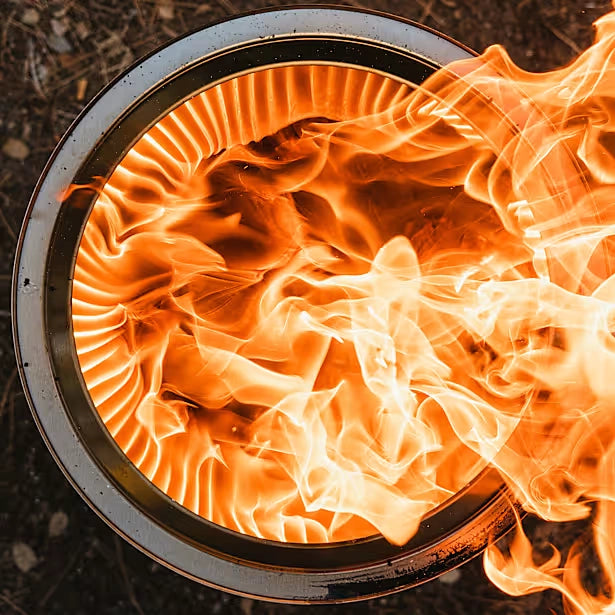 Bonfire Draufsicht Flammen