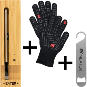 Meater+ Grillthermometer Bluetooth + Handschuhe & Flaschenöffner "Community Deal"