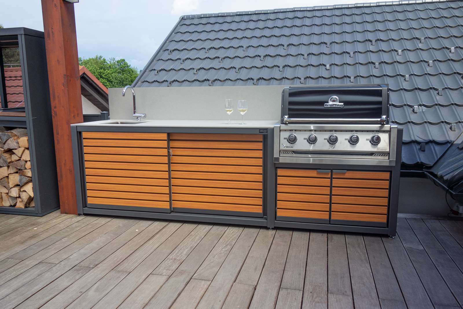 Dukin Outdoorküche Modul CookOUT® GRILL BLANK - für Broil King 520/570/590, befestigt