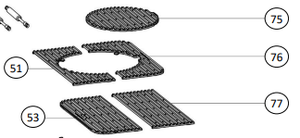 Rösle Blazeflame grill grate, straight, closed