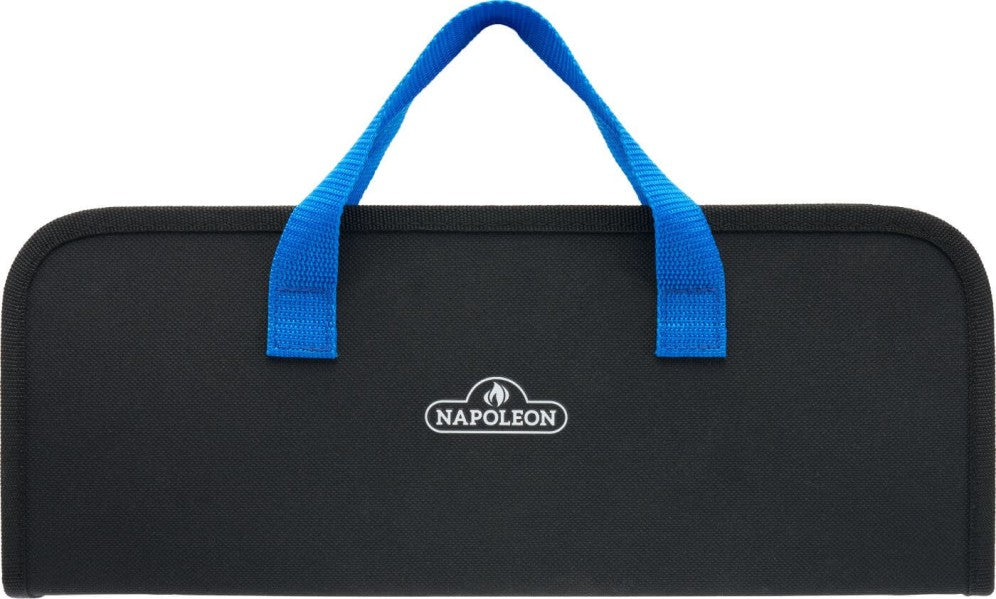 Napoleon TRAVELQ Set di posate per barbecue da 3 pezzi con borsa