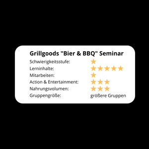 Bier & BBQ Grillseminar evaluation