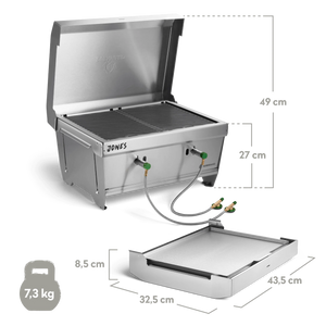 Burnhard JONES Campinggrill 2-Brenner
