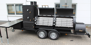 Joe's Barbeque Rookoven 30" Verlengde Horeca Aanhangwagen