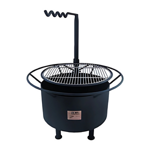 Joe's Barbeque Campfire (z rusztem do grillowania i obrotowym ramieniem)
