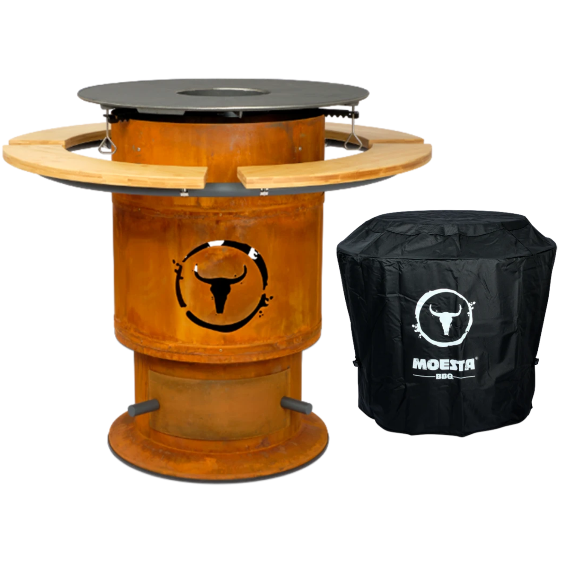 Moesta Bandit Bambus & BBQ-Disk inkl. Abdeckhaube