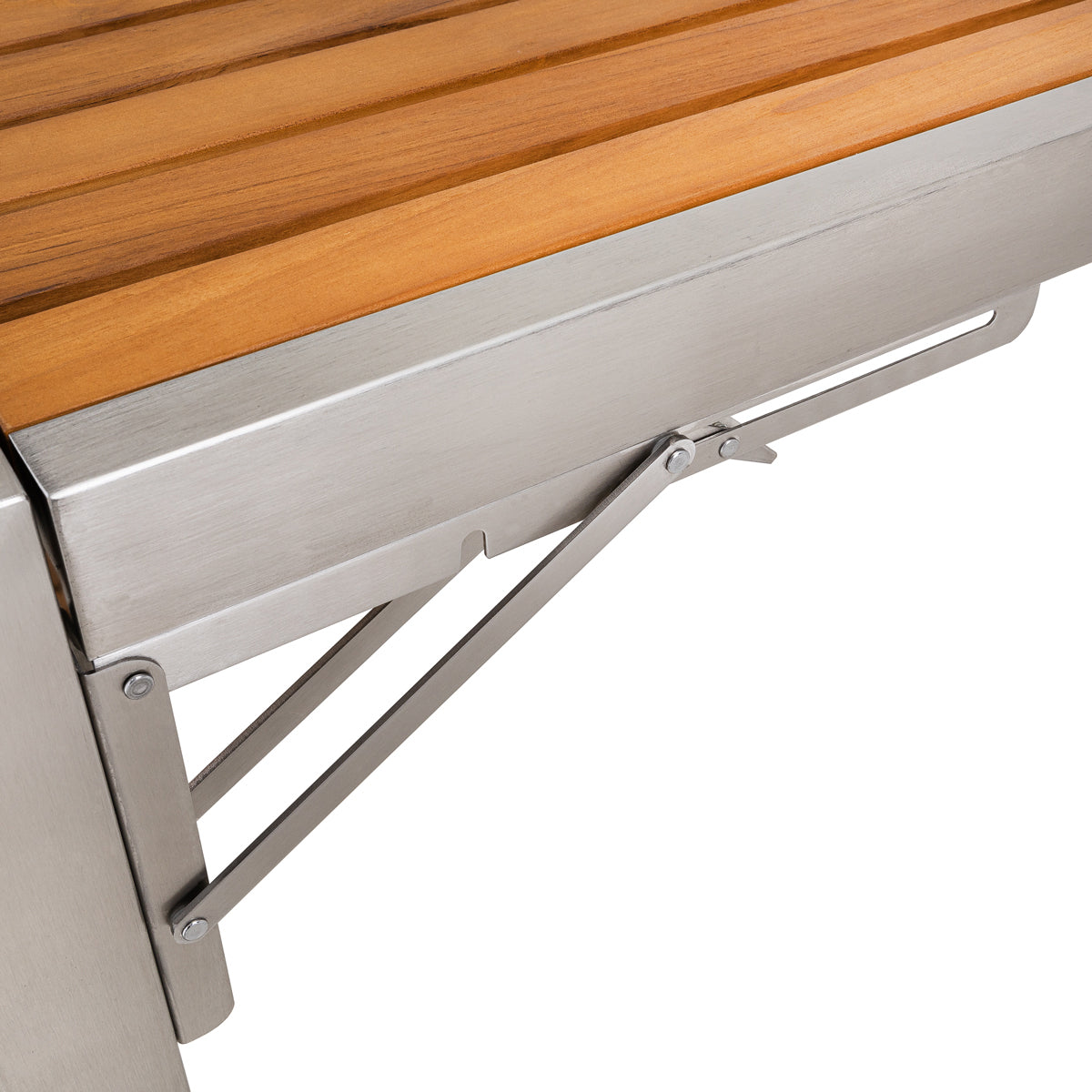 Monolith buggy made of stainless steel & teak, LeChef