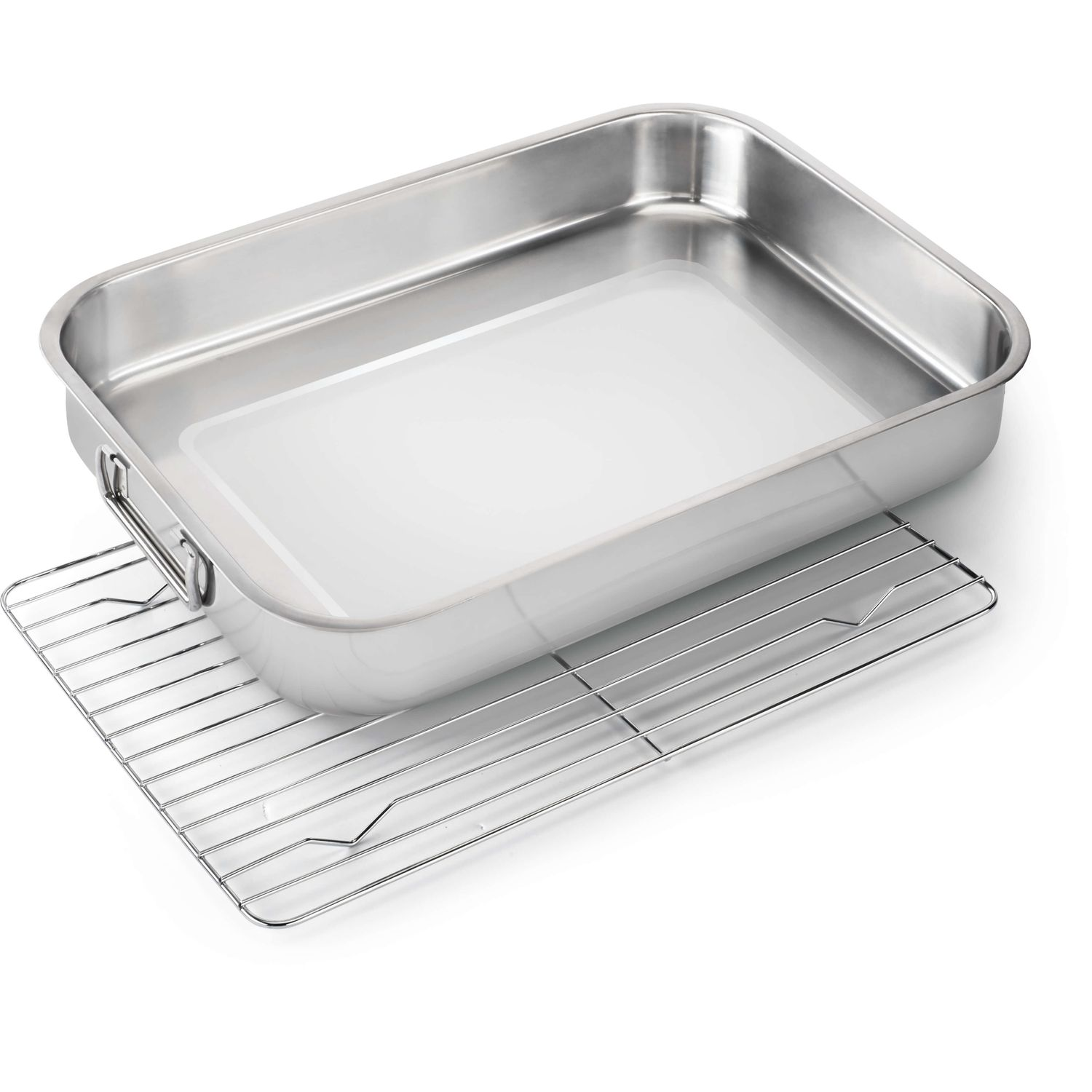 Plat à rôtir Napoleon en acier inoxydable avec grille