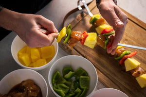 Anwendungsbild Napoleon Multifunktionale Edelstahlstahlspieße 8x