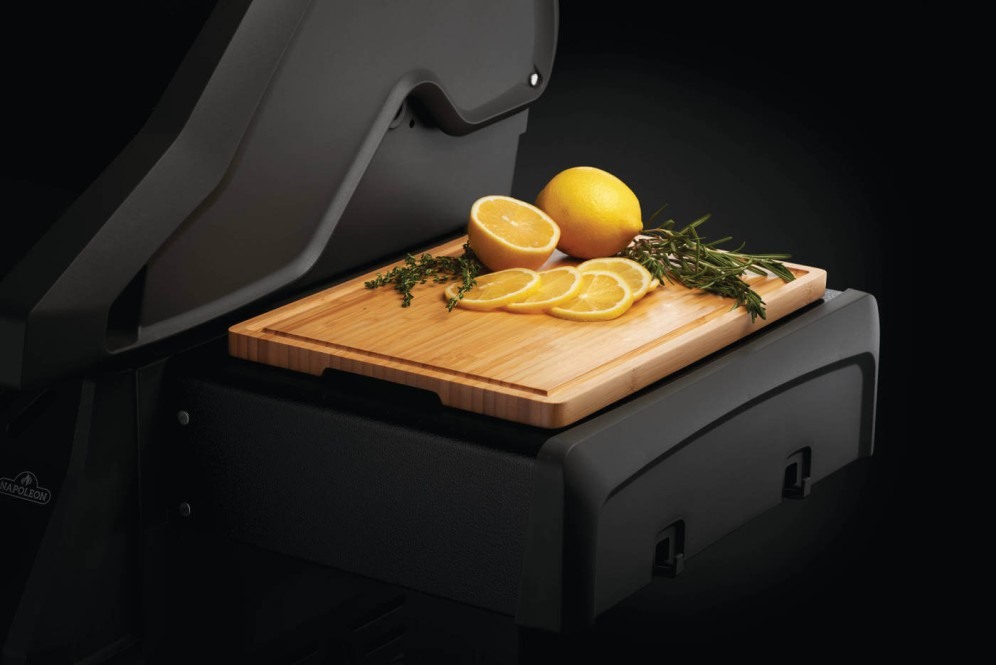 Tabla de cortar de bambú Napoleon 37x27cm, apta para bandeja lateral