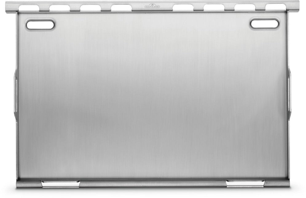 Napoleon full size stainless steel plancha for Rogue 525,625, Prestige & Prestige Pro & 700 series built-in barbecues