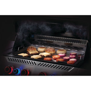 Napoleon full size stainless steel plancha for Rogue 525,625, Prestige & Prestige Pro & 700 series built-in barbecues
