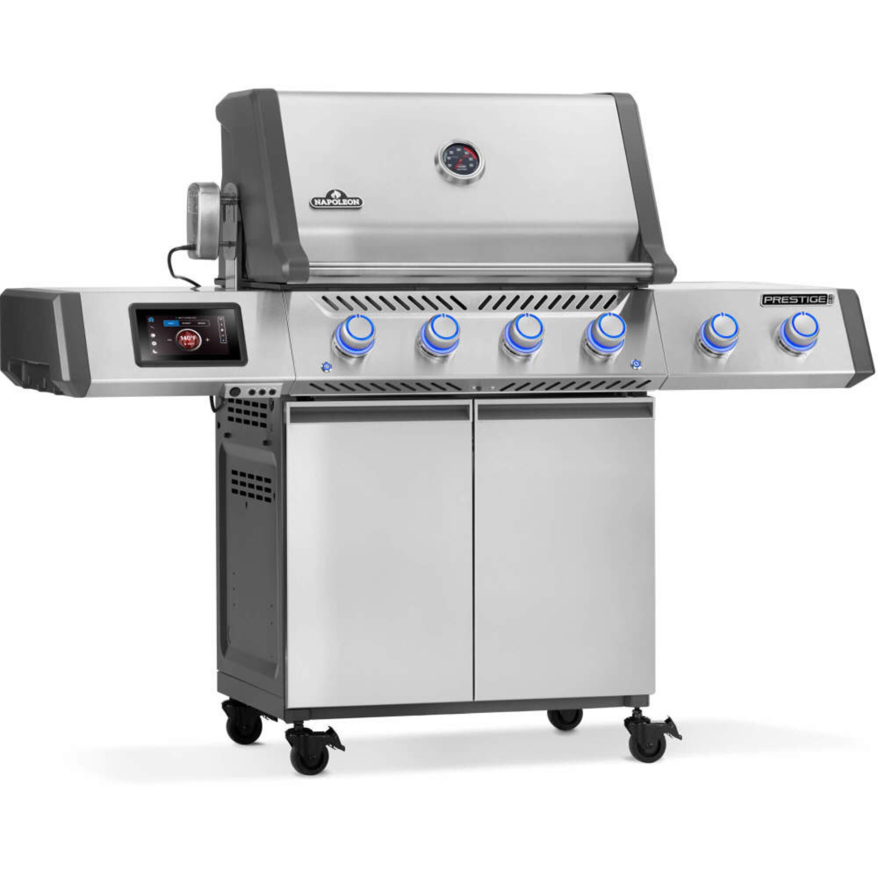 Napoleon Prestige PRO™ 500, Connected, stainless steel, incl. rotisserie spit
