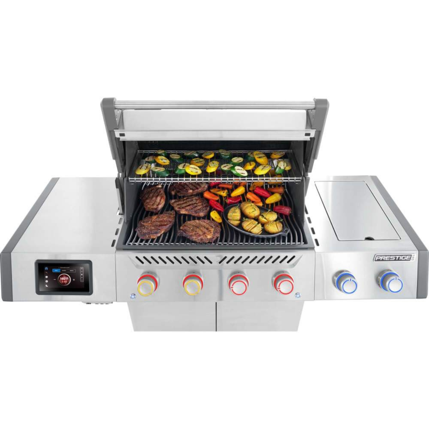 Napoleon Prestige PRO™ 500, Connected, stainless steel, incl. rotisserie spit