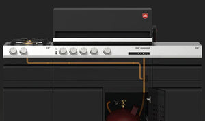 Otto Wilde gas hose incl. Quick Connect adapter, 200cm