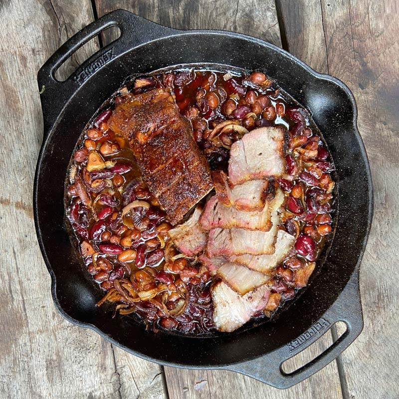 Anwendungsbild 2 Petromax Feuerpfanne fp30h-t, mit zwei Henkeln