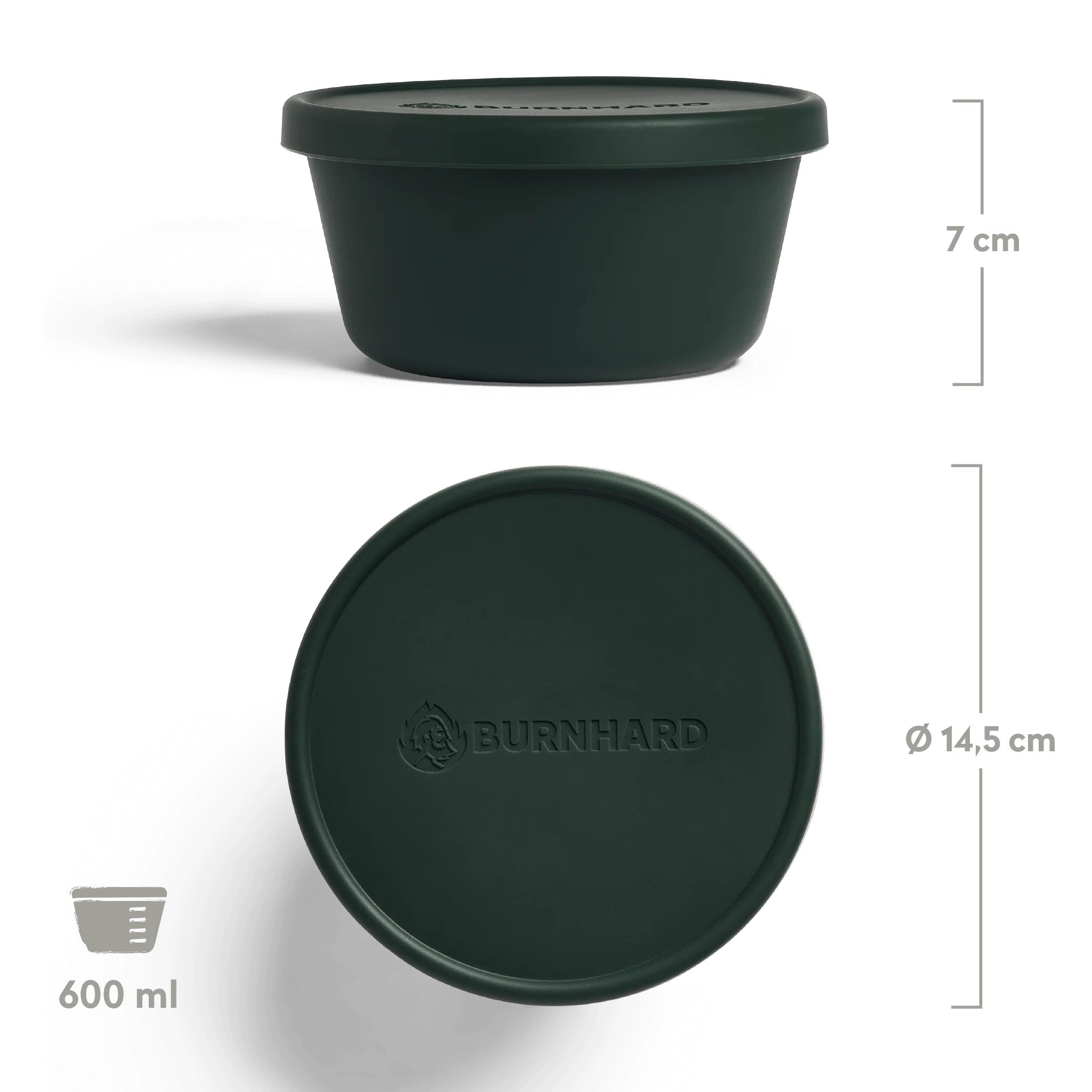 Burnhard Pizzaballenbox mit Deckel 6er-Set