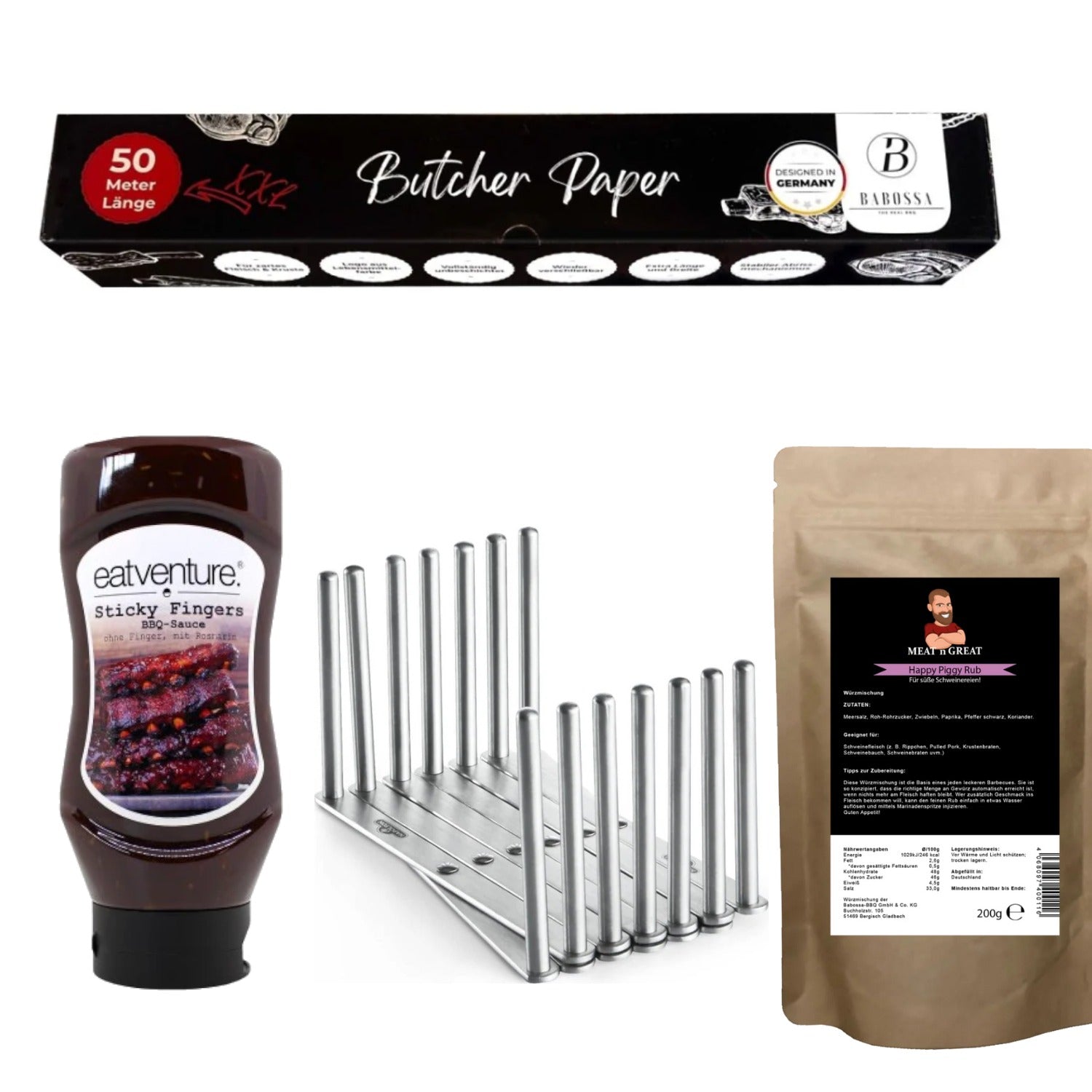 Ensemble de côtes levées Grillgoods